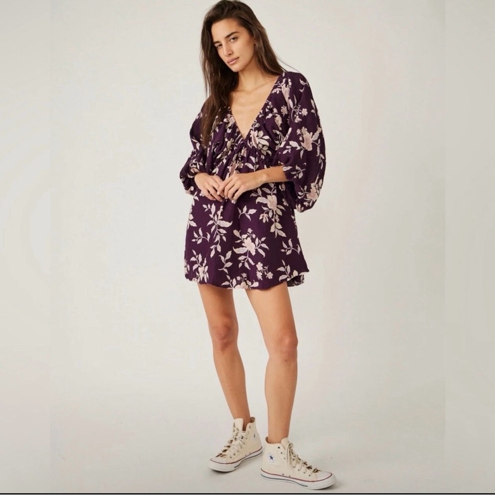 FP Movement by Free People Purple Textured Top